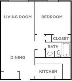 1 Bed / 1 Bath / 650 sq ft / Rent: $825